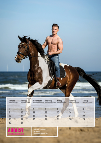 Horse and Hunk calendar 2021 - Image 9