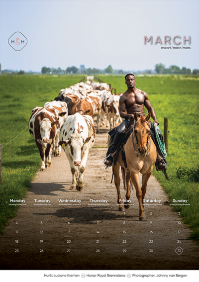 Horse and Hunk calendar 2024 - Image 5